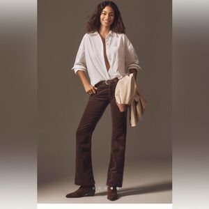 Pilcro Low Rise Brown Corduroy Jeans